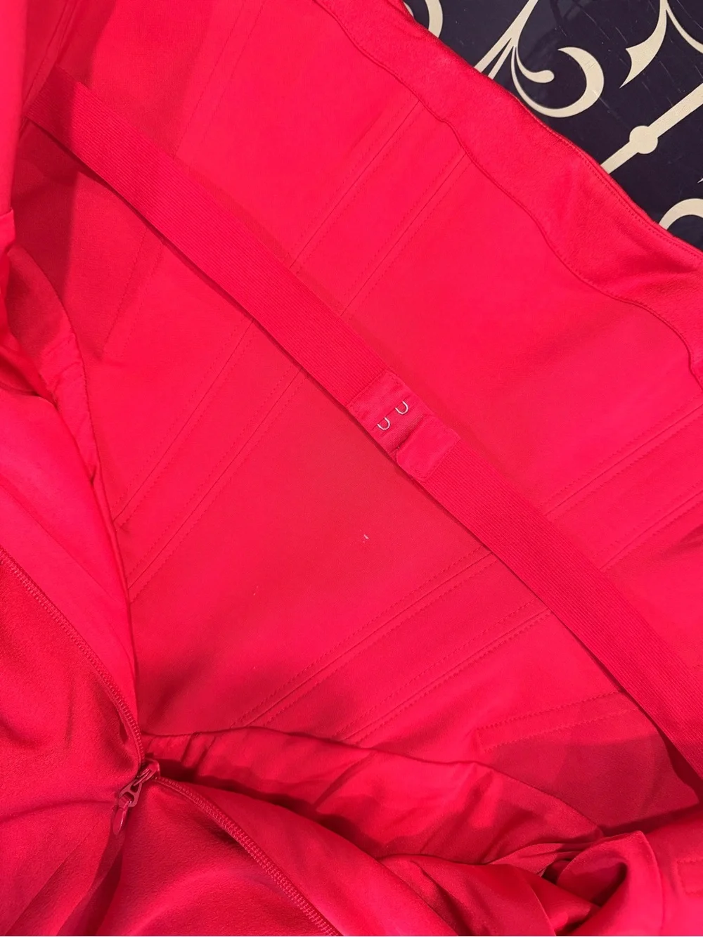 House of CB Red Satin Midi Dress – Size L+
